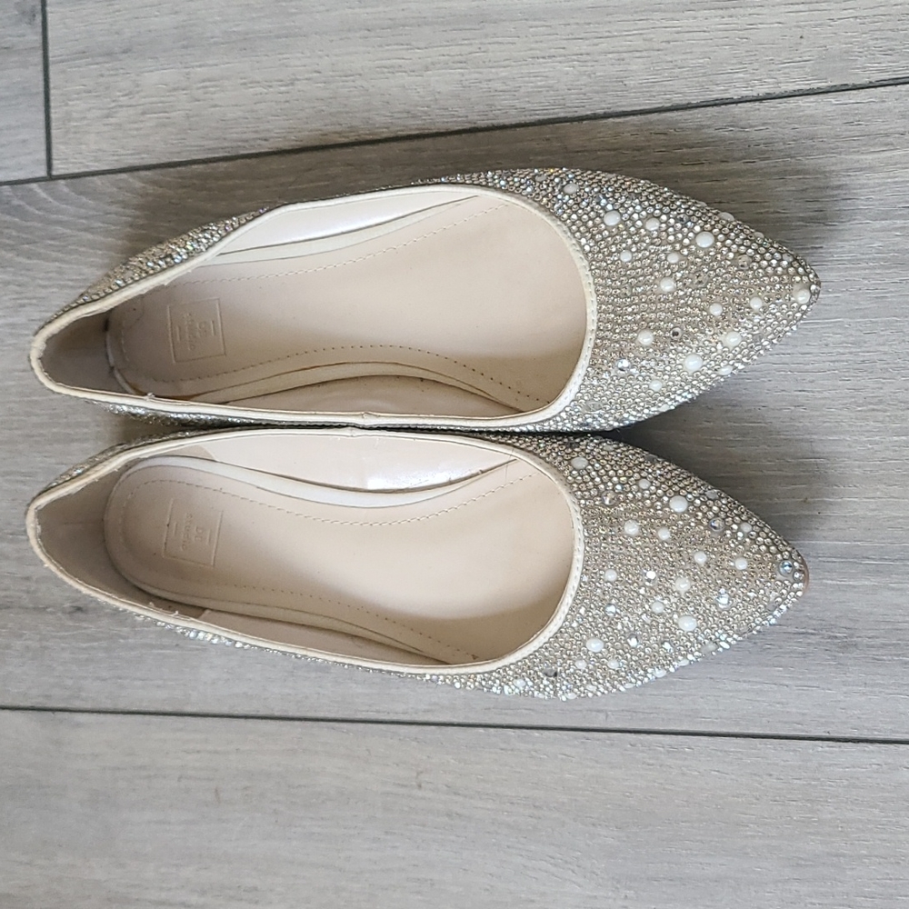DB Studios Size 7 Rhinestone Flats